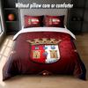 Braga FC Design Bed Bedding Set 1 Duvet Cover + 2 Pillowcases Soft Breathable Household Bed Linens