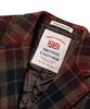 Edinburgh Club Harris Tweed Checked 3 Button Jacket [Wine]