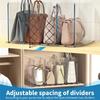 M-Modern-Purse Organizer For Closet, Shelf Dividers For Closet Organization Adjustable Plastic Handbag Organizers For Closets Du