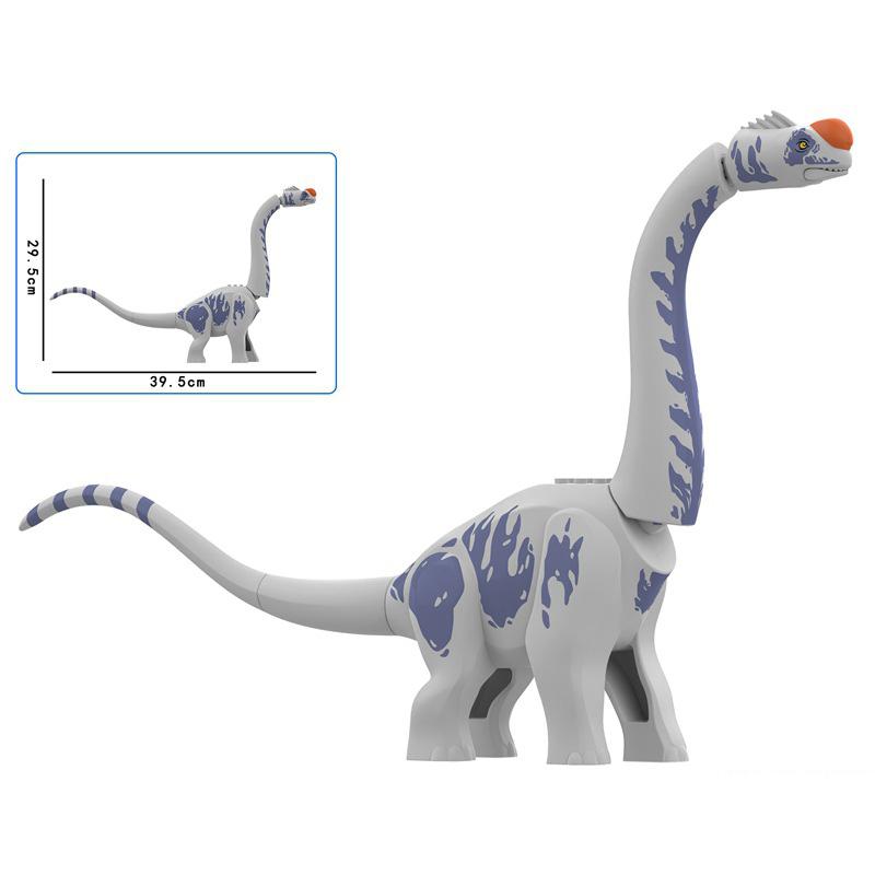 Jurassic Dinosaur Building Blocks Tyrannosaurus Brachiosaurus Velociraptor Triceratops Stegosaurus Model Bricks Toys