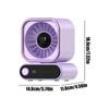 Small Fan For Desk Auto Shaking Tabletop Cooling Gadget Wide Angle Desktop Personal Fan For Bedroom Nightstand Dormitory