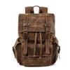 Retro Multi-Pocket Waxed Canvas Travel Backpack for Men