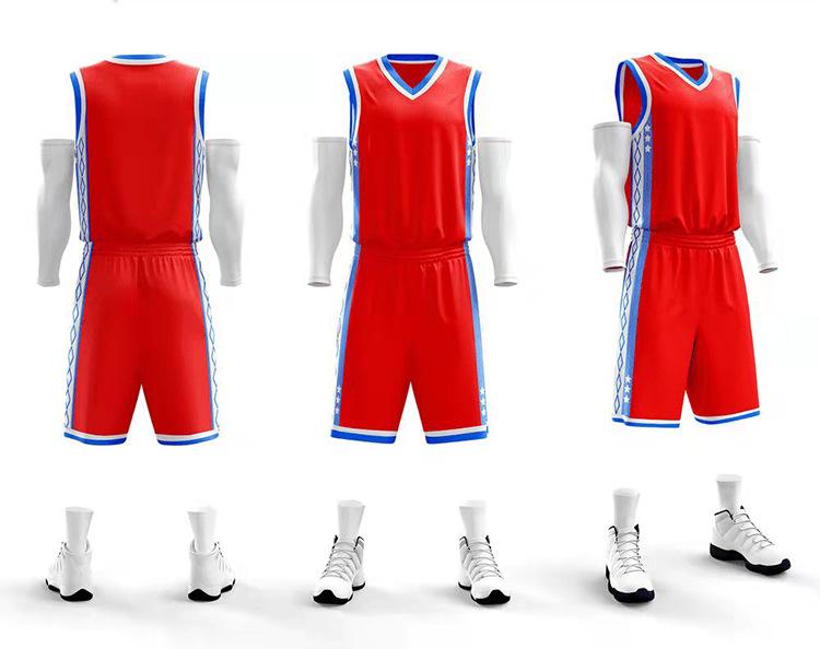 

New Basketball Jersey Set, Primary School Game Jersey, Children S Training Jersey, Short-Sleeved Printed Adult Jersey, Summer Men And Women S красный
