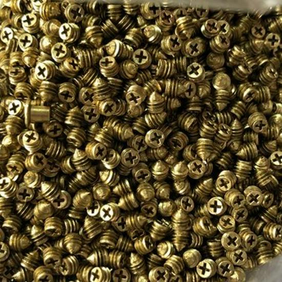 Copper & Brass Machine Set Screws (M2, M2.5, M3, M4) Headless