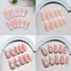 24pcs Shining Rhinestones False Nails Long Ballerina Nail Tips Detachable Press On Nails  DIY