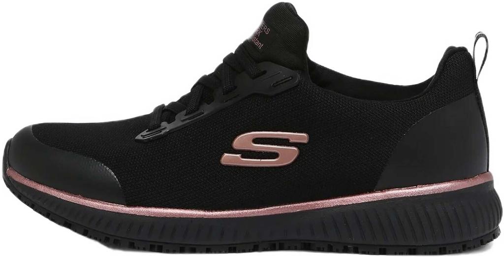 Skechers Work Sneakers: Squad SR Women Black/rose