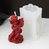 Silicone Candle Mold Aromatherapy Candle Mold 3D Angel Sculpture Plaster Epoxy Mold for DIY Soap Candle Making Supplies