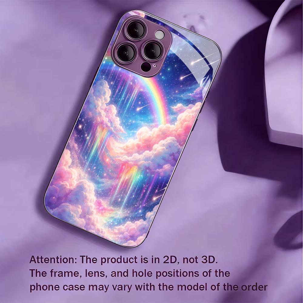 Colored Clouds Hotselling New Exquisite Protective Case Phone Case Metallic Paint PhoneCase for iPhone 17 16 15 14 13pm Pro Plus