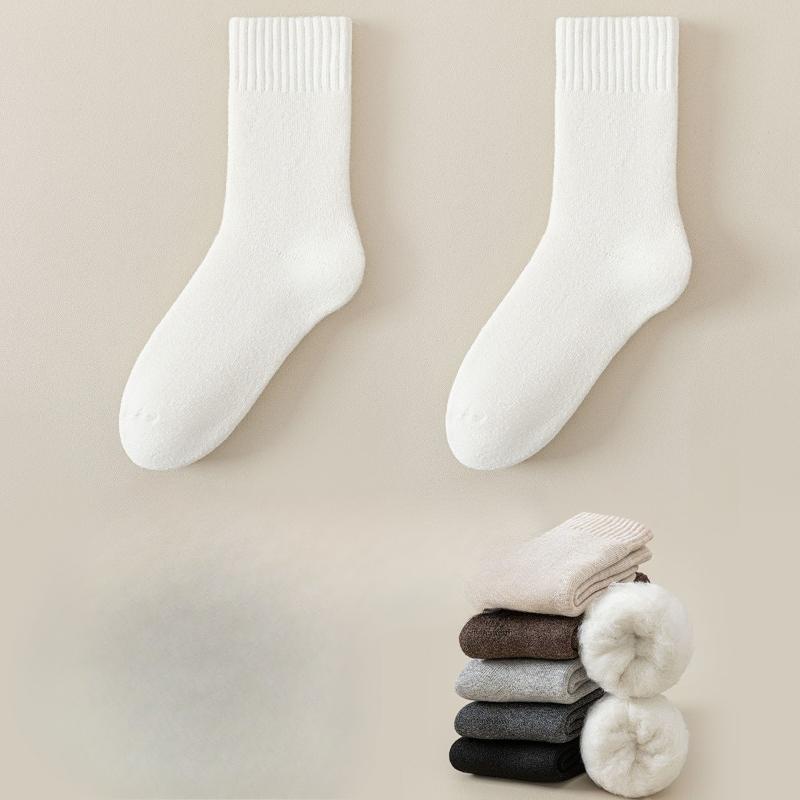 Thick Socks for Women In Autumn and Winter, Mid-calf Fleece Thickened Postpartum Socks, Home Warmth Floor Socks, Fleece Socks