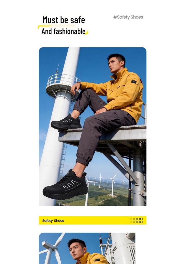 15KV Insulated Summer Men's Steel Toe Safety Shoes - Fashionable, Comfortable & Breathable Electrician Footwear