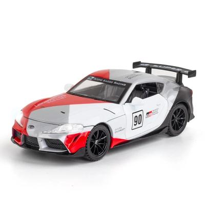1/32 Toyota Supra GT4 Concept Alloy Sports Car Model Diecast Metal Toy Vehicles Model Simulation Sound and Light Kids Toy Gift