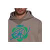 Adidas Originals X Sean Wotherspoon Superturf Graphic Pullover Hoodie Men Light Grey Brown HI3302