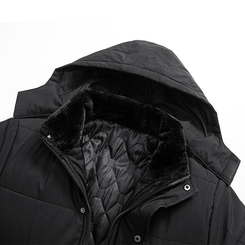 Winter Men's Parkas Fleece Cotton Thick Warm Puffer Hooded Jacket Fluffy Collar Waterproof Windbreaker Padded Coat Plus Size 8xl