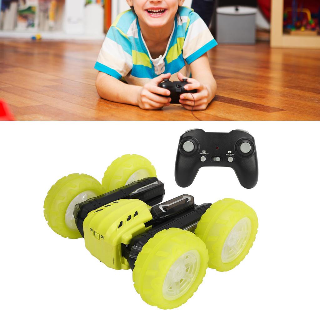 2.4G Double Sided RC Stunt Car 360 Degree Rotating Sound Light Rechargeable Remote Control Stunt Car