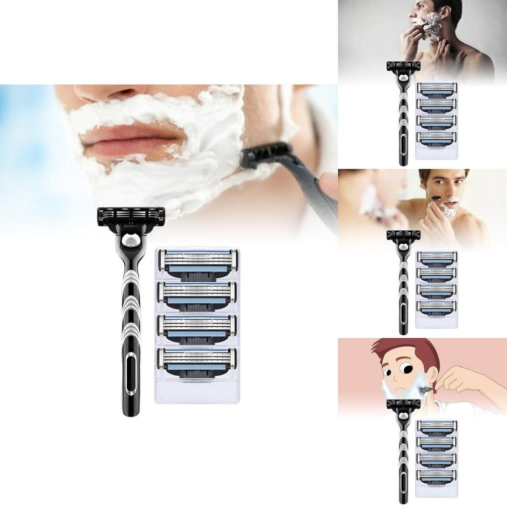 Premium German Three Blade Manual Shaving Razor With Smooth Shaving Experience For Men