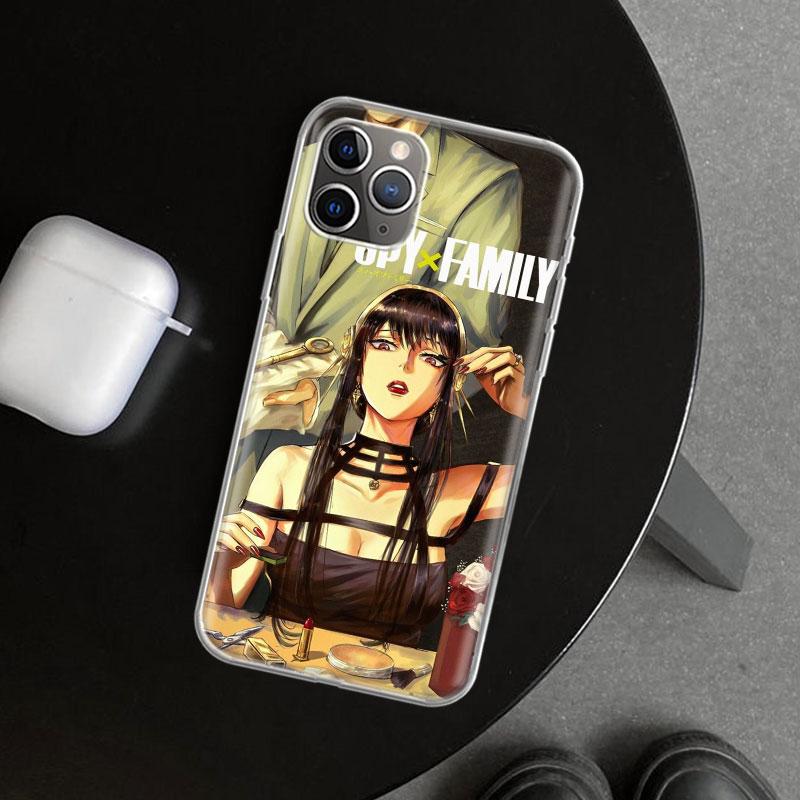 Anime S-Spy Family Anya Phone Case Cover for iPhone 11 12 13 Mini 14 15 Plus 16 Pro Max 17 Air 7 8 + SE Art Customized Fundas 11