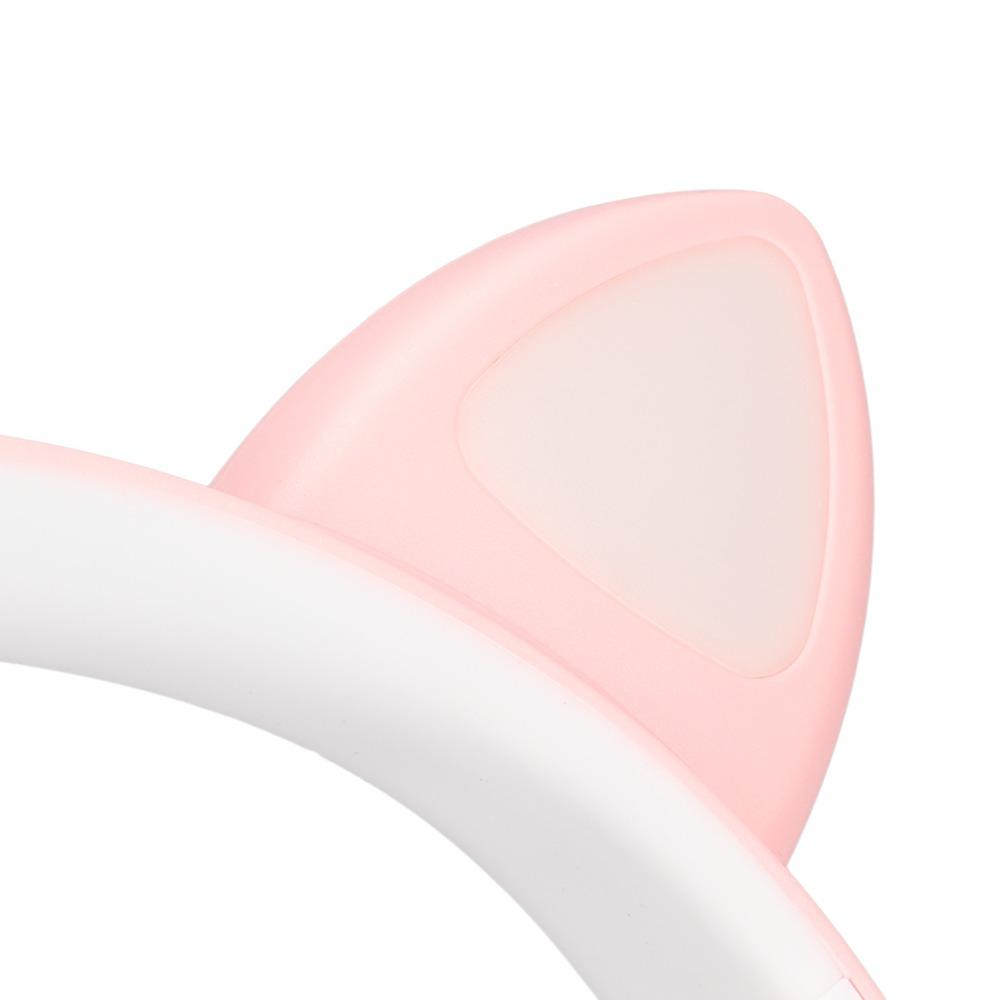 Bass Enhancement Cute Cat Ear Bluetooth Headset Adjustable Wireless Bluetooth Headset Portable Headset Portable Use