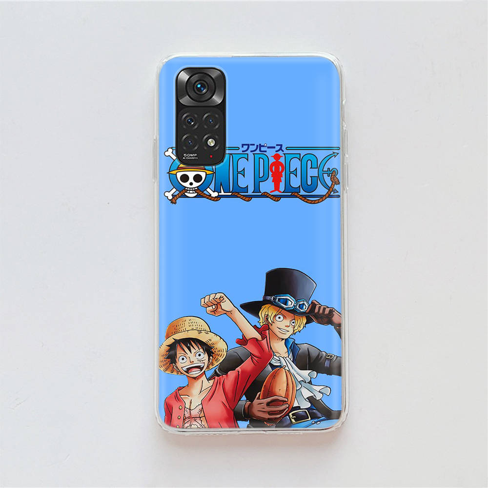 DT18 One Piece Sabo Hülle für Samsung A04 A14 A23 A34 A54 M23 M33 M52 M53 Realme 10 9 C30S C35 C55 VIVO Y02S Y21 Y33S Y51 X80 Pro Klare Hülle