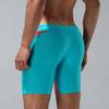 Seobean Men's Low-Waist Color-Block Boxer Brief Swimwear