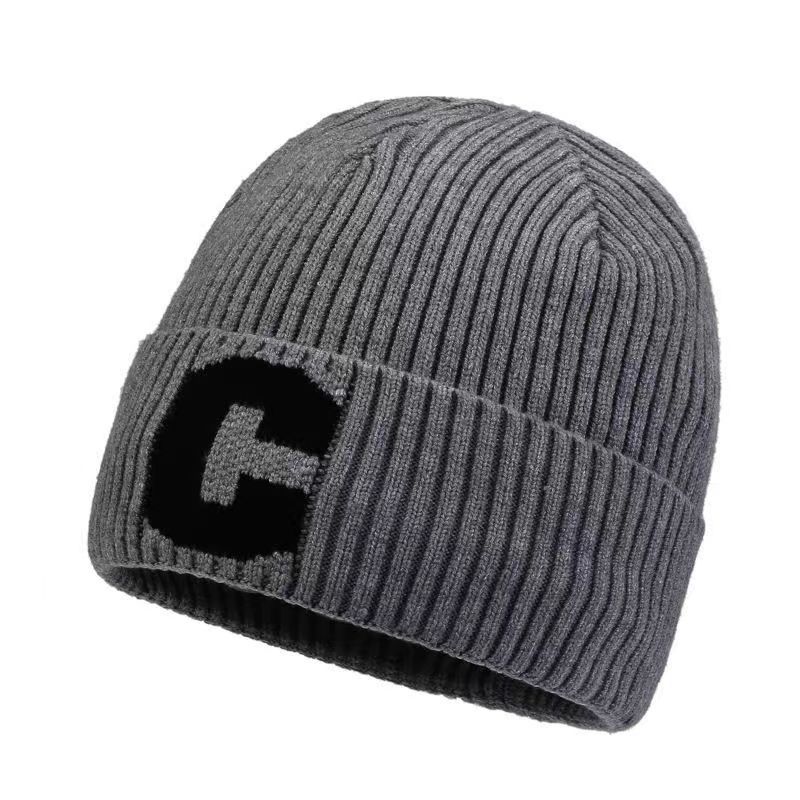 Neuer Stil Wollmütze C Standard plus Samt verdickte Strickmütze Kälteschutz und Wärme Herbst und Winter Ohrenschutz Strickmütze Baotou-Mütze