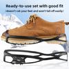 Outdoor Sports Crampon Non-slip Shoe Stud Cover Snow Climbing Mud Anti-drop Forefoot Heel Elastic Shoe Stud Cover