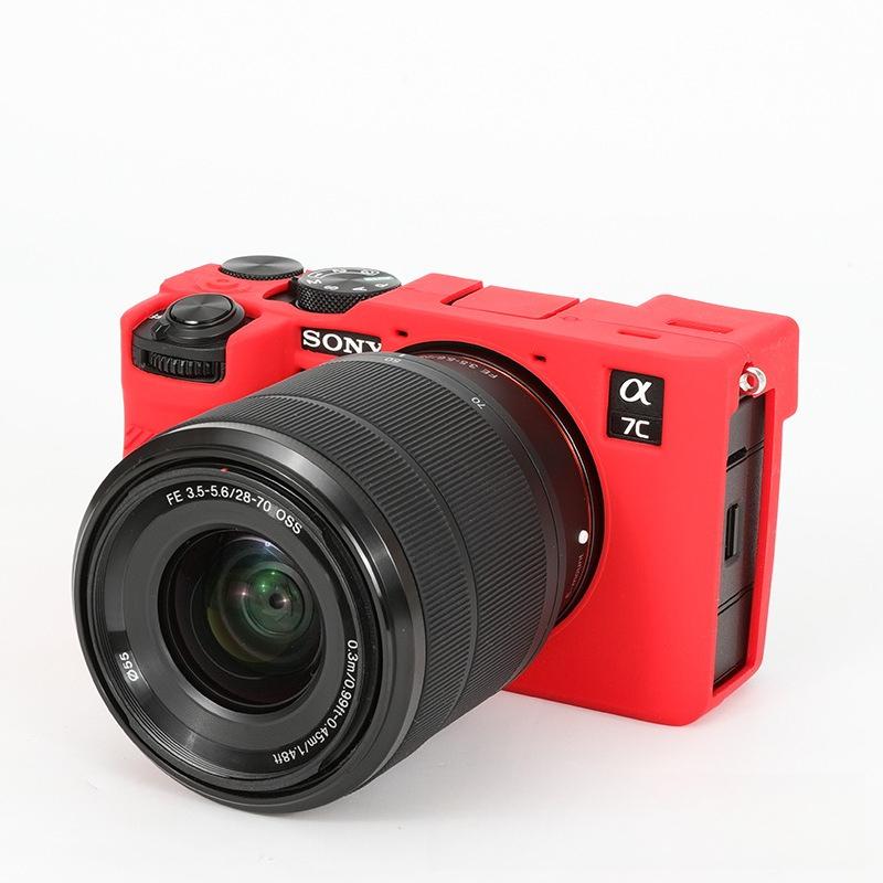Huse din silicon pentru Sony A7CR și A7CII Genți pentru camere foto pentru A7CR Camere foto mirrorless Huse de protecție anti-cădere pentru camerele foto A7CII
