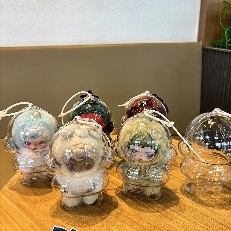 3/1Pcs For Skullpanda Winter Symphony And Impressionnisme Series Transparent  Protective Cover Portable Case With Hook Strap