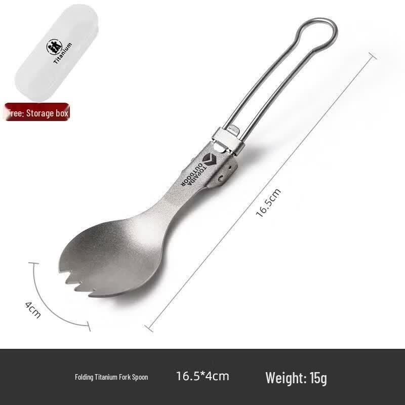 Yuluo Pure Titanium Portable Camping Cutlery Set