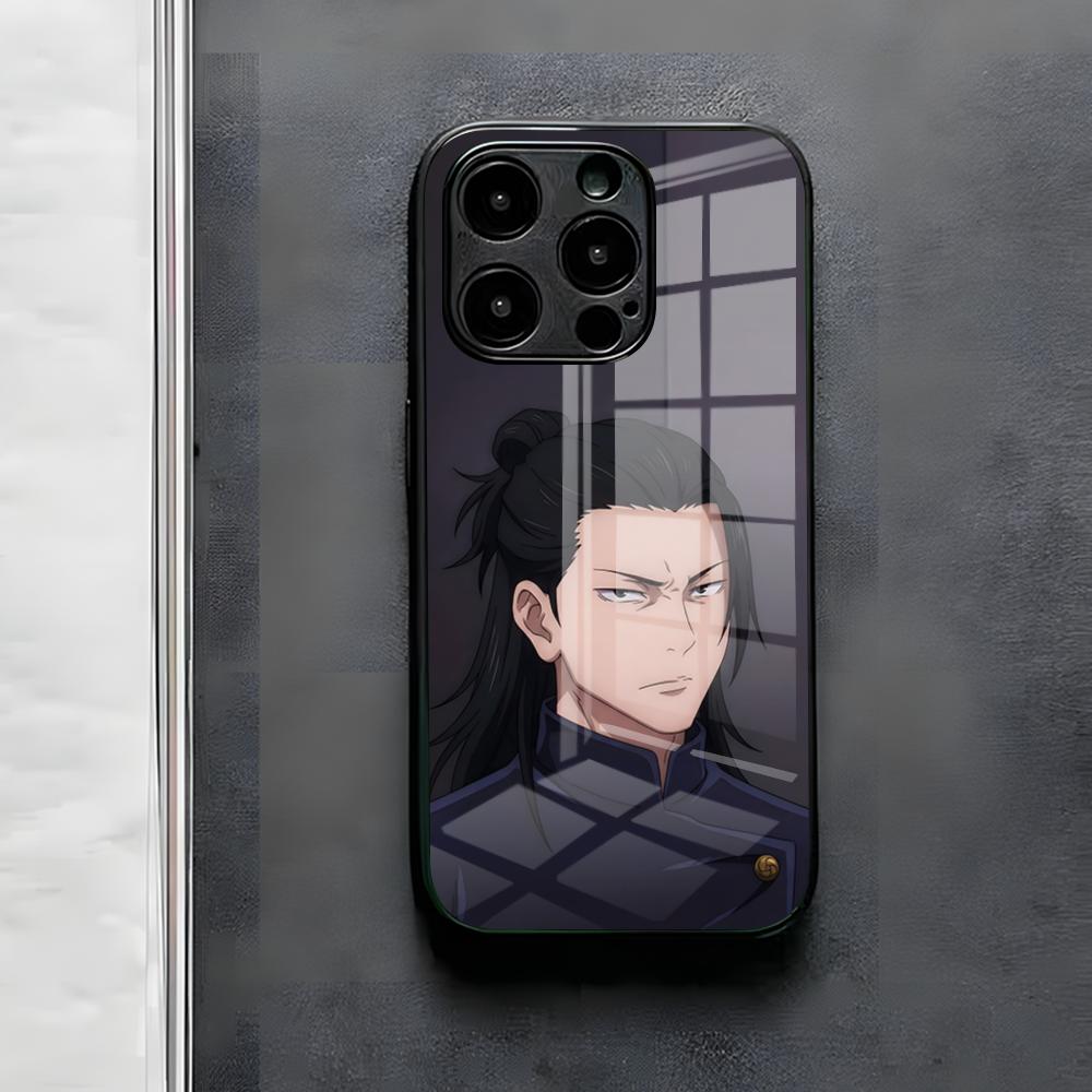 Geto S-Suguru Phone Case For IPhone 17 Air 16 E Pro Max 15 14 13 Mini 12 Pro 11 Max Plus Black Glass Cover
