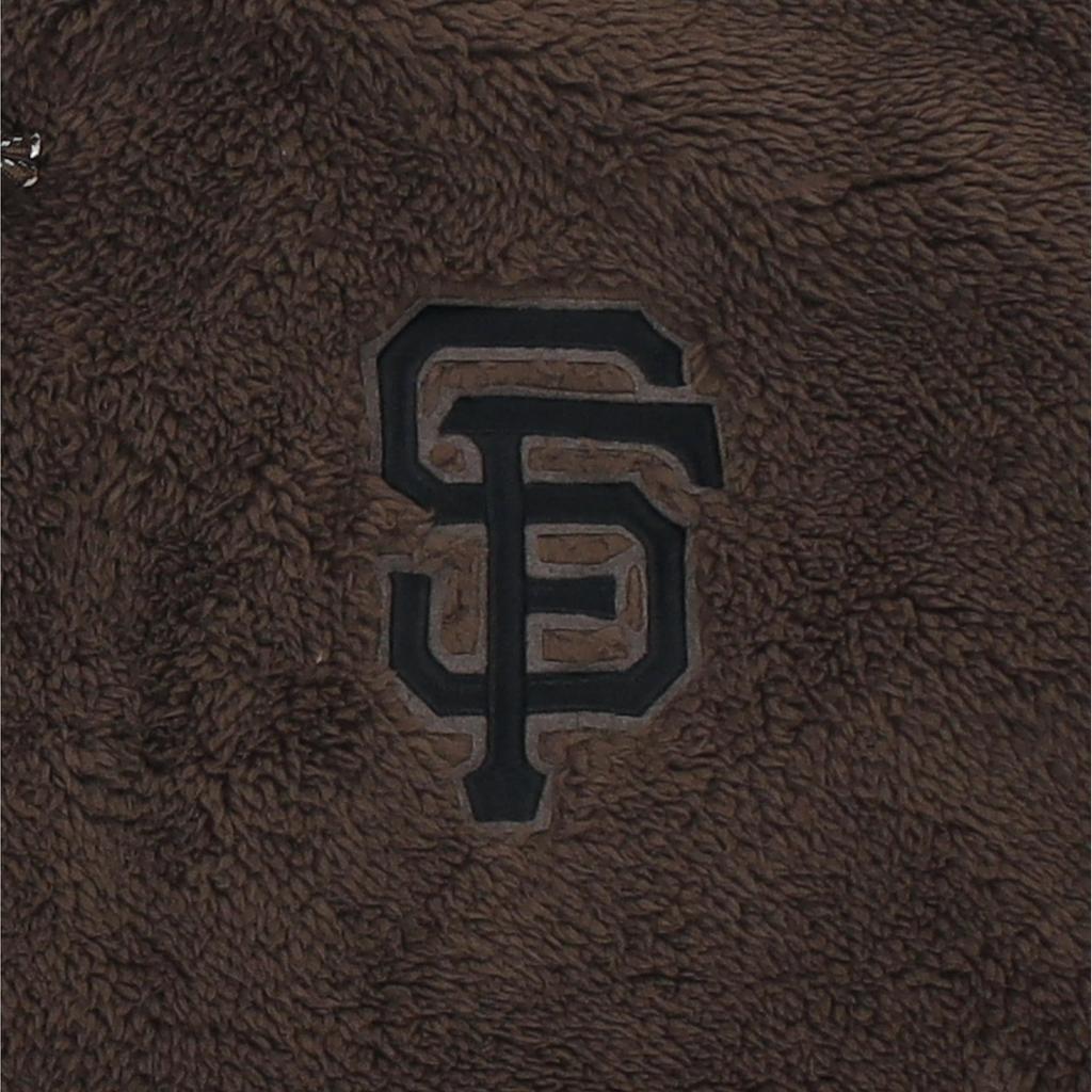 New Era Logo Embroidered Hooded Drawstring Loose Jacket Unisex jackets Brown 13338645
