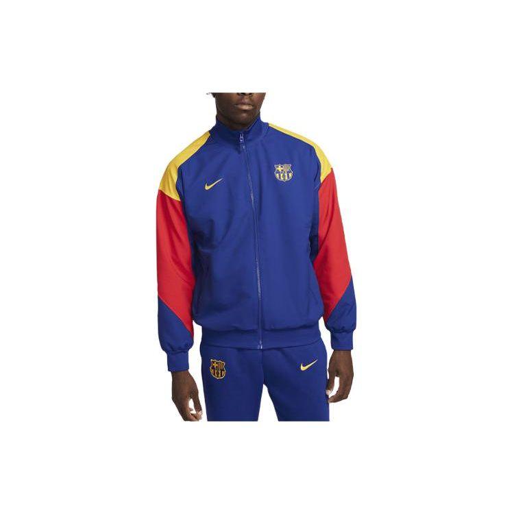 Nike FC. Barcelona Strike Color Block Neformální bunda Pánská Svrchní oděv Modrá FJ5427-455