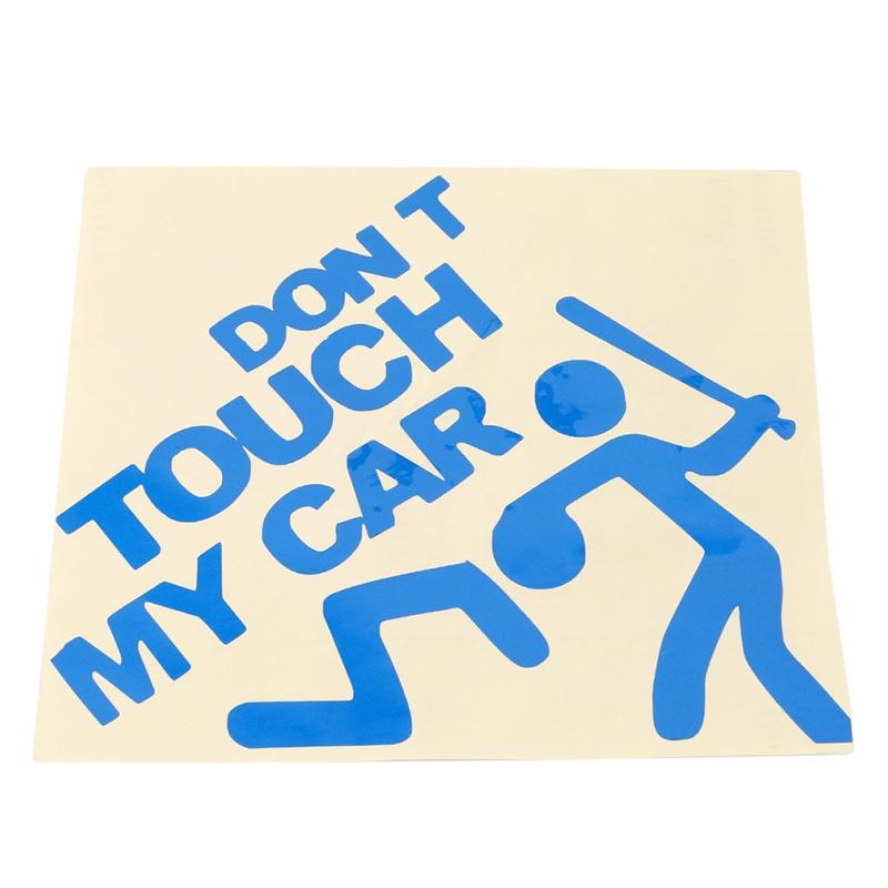 1PCS 19*22cm Safety Warning Vinyl Car Stickers DO NOT TOUCH MY CAR Car Motorcycles Decal