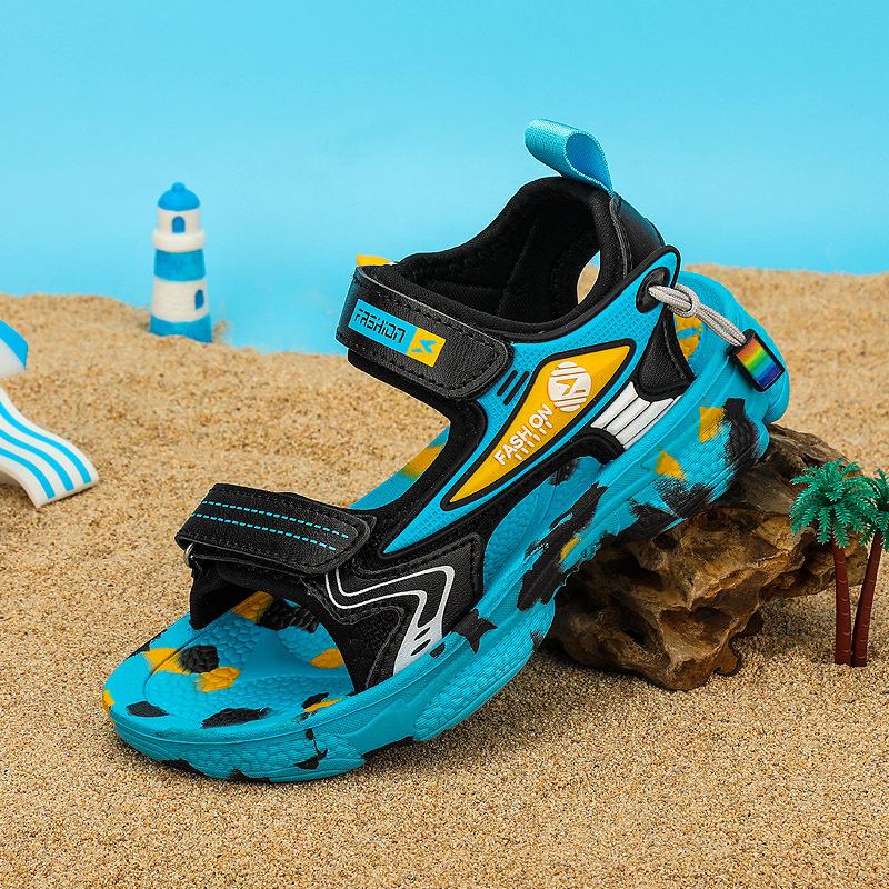 

Girls summer new lightweight soft-soled sandals for boys and girls, suitable for primary school students and older children, beach shoes and sandals 27