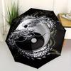 Yin Yang Dragon Automatic Folding Umbrella Compact Lightweight Retractable Design For Outdoor Adventures And Travelt9