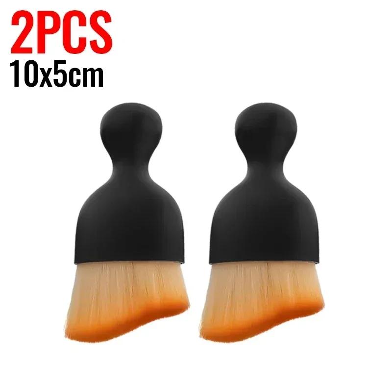1-4PCS Car Dust Brush Soft Fur Cleaning Brushes Air Conditioning Outlet Vent Clean Crevice Sweep Duster Auto Interior Wash Tools