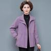XUEXI Women's Mid-Aged Plus Size Spring Autumn Jacket