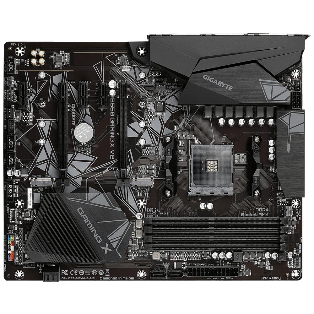 GIGABYTE B550 GAMING X V2 AMD Ryzen Series Prozessor-kompatibler Sockel AM4 DDR4 ATX-Motherboard MB6541 5000/4000G/3000