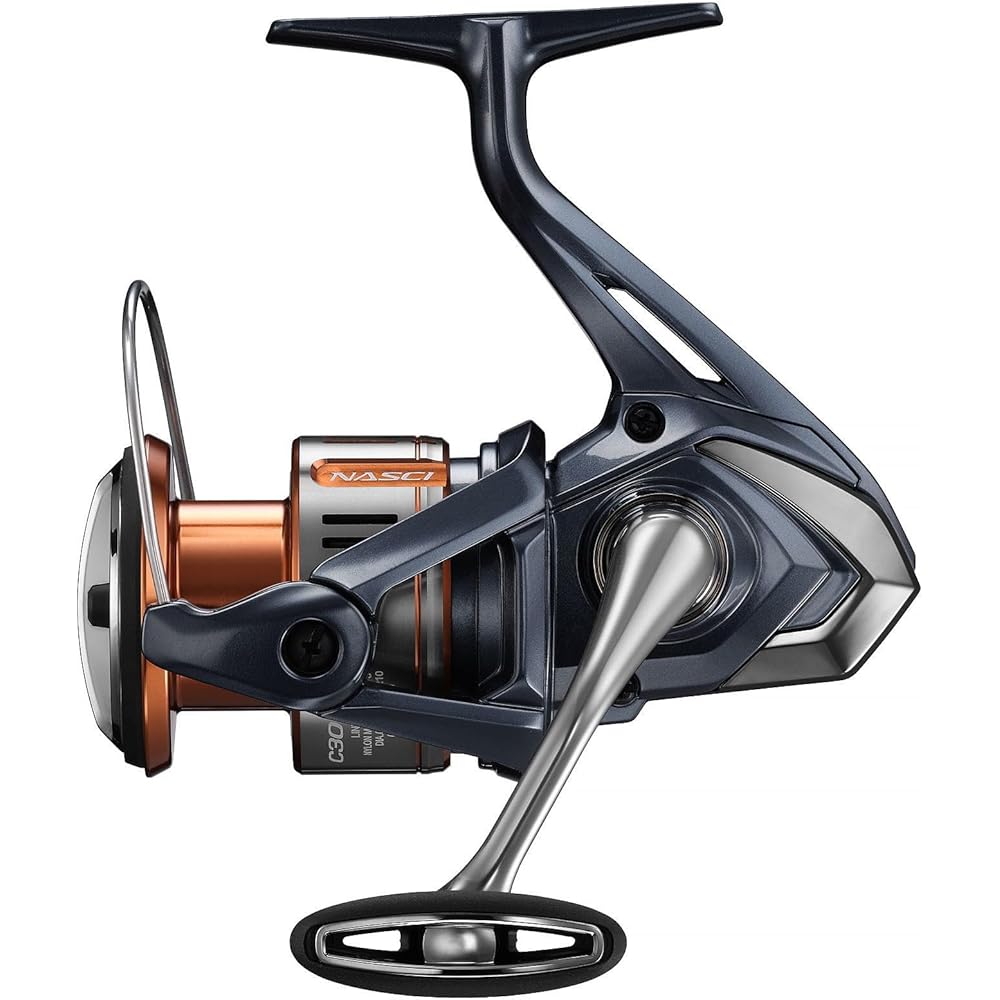 Shimano Nasci C3000HG Spinning Reel 26 Ball Bearings Lightweight Durable Fishing Gear