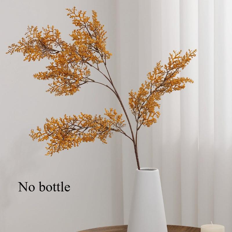 

2pcs108cm Simulated Rimes Flowers Branch Plastic Plant Floral Auditorium Decoration Artificial Pink Rime Flower Green Plants жёлтый