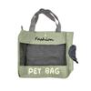 1 Stück Leinwand Haustier-Tragetasche Atmungsaktive Schulter-Netz-Handtasche für Katzen Hunde
