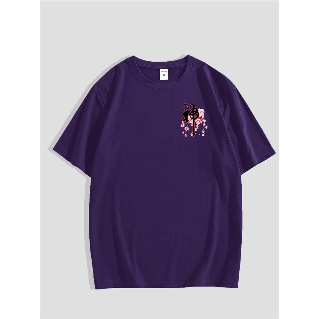 Street Fashion Geisha Mask Summer T-Shirt for Men And Women