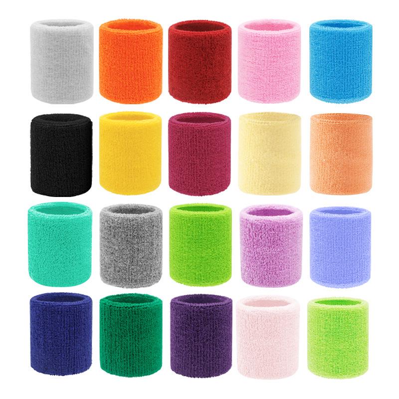 Sports Cotton Wristband: Sweat-Absorbing Support for Basketball, Badminton, Running & Fitness