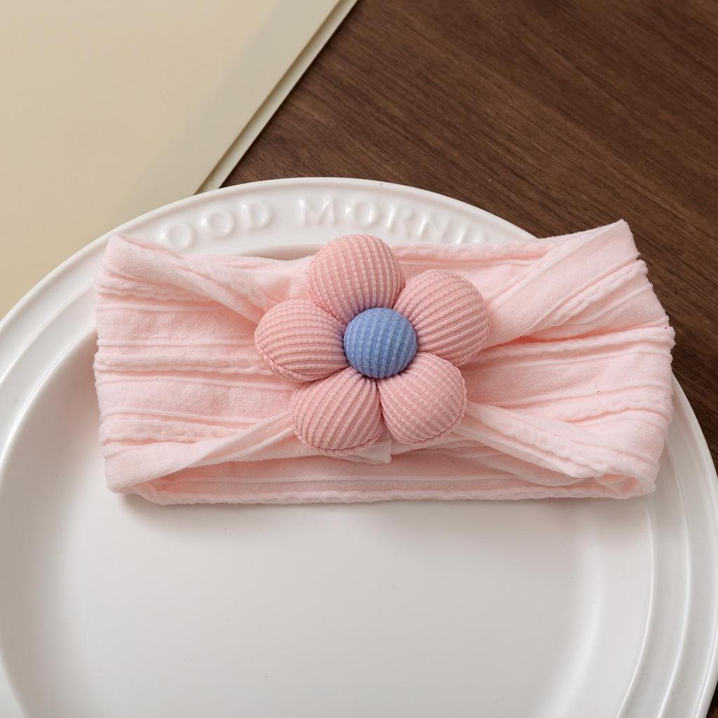 Adorable Flower Baby Headband - Summer Protection, Unisex, Thin Elastic