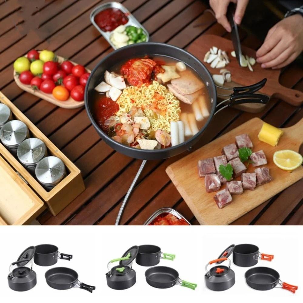 Kettle Camping Tableware Frying Pan Picnic Pot Set Outdoor Cookware Set Travel Outdoor