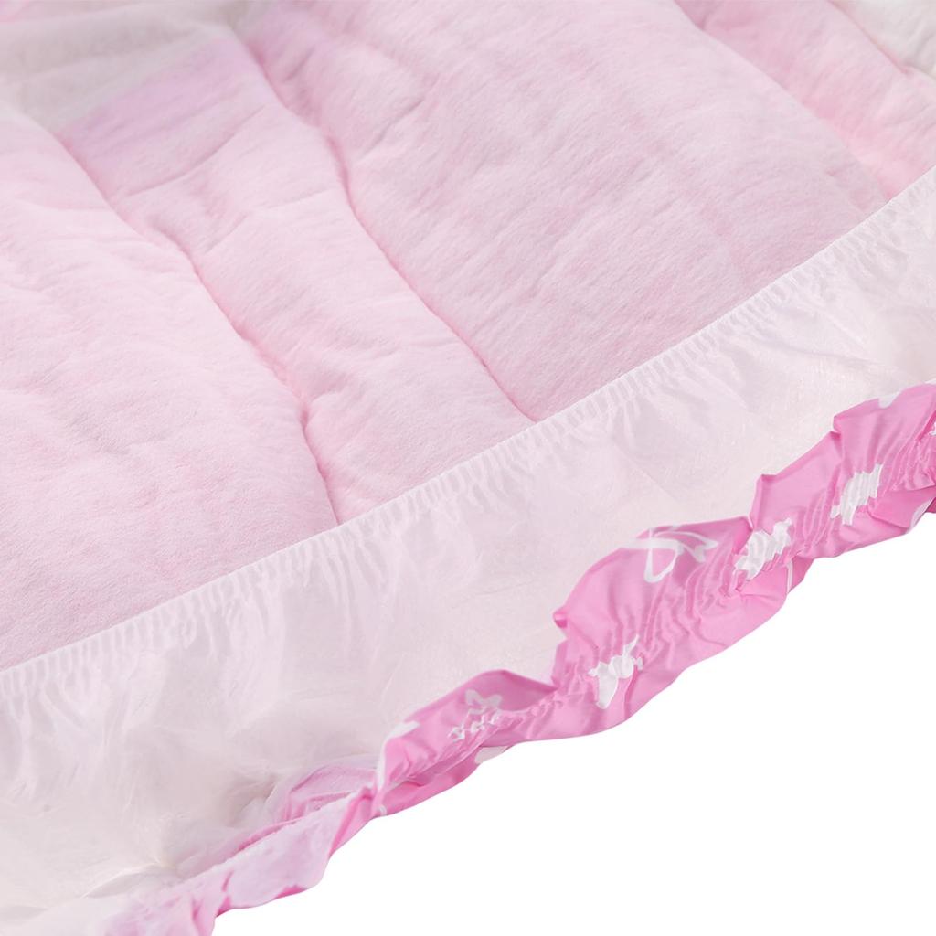CutiePlusU Vuxenblöjor (Provpaket med 10 stycken), Unisex Inkontinensbyxor med Etiketter, Mycket Absorberande Torr Yta - Sissy Baby (Stor 95-120cm)