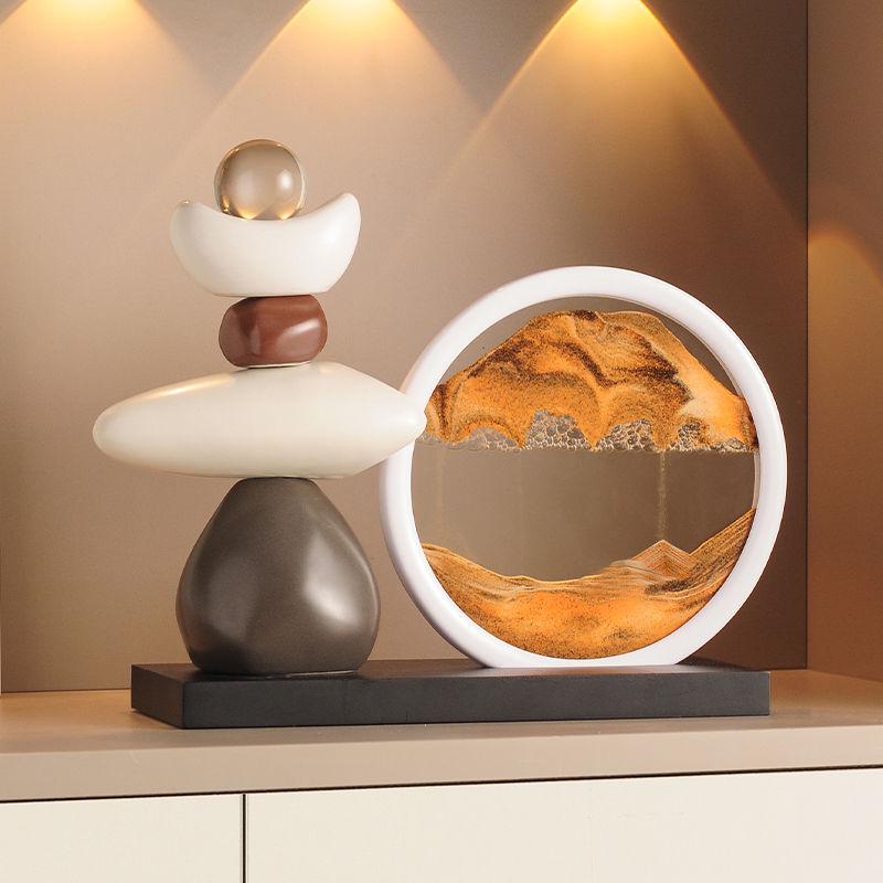 Quicksand Painting Ornaments for Living Room, Wine Cabinet, TV Stand, and Office Decor - Enhancing Prosperity and Luck