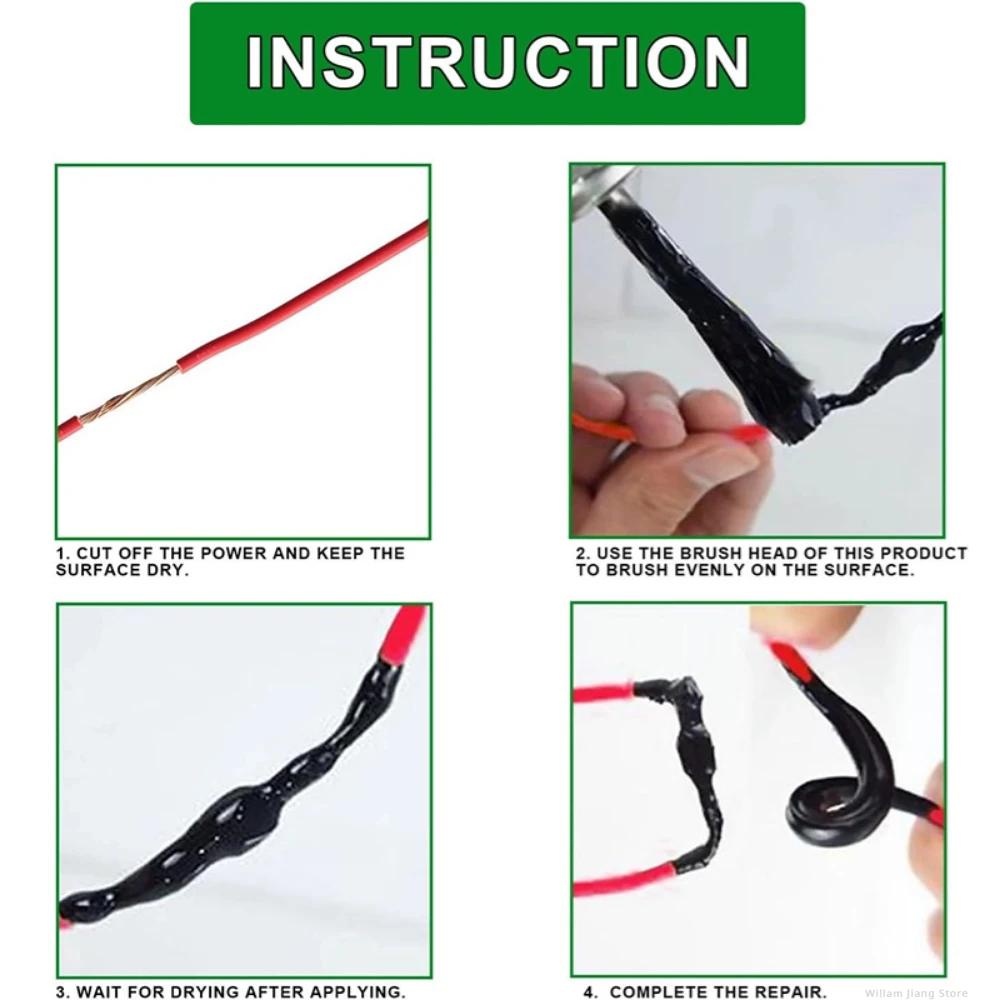 Liquid Electrical Tape Thermal Paste Processor Super Glue Silicone Rubber Wire Cable  Sealant Insulation Adhesives Sealers