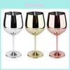 Elegant 304 Stainless Steel Wine Glasses Set Featuring Luxurious High Foot Design For Champagne And Sparkling Wine Ideal For Entertaining Guests