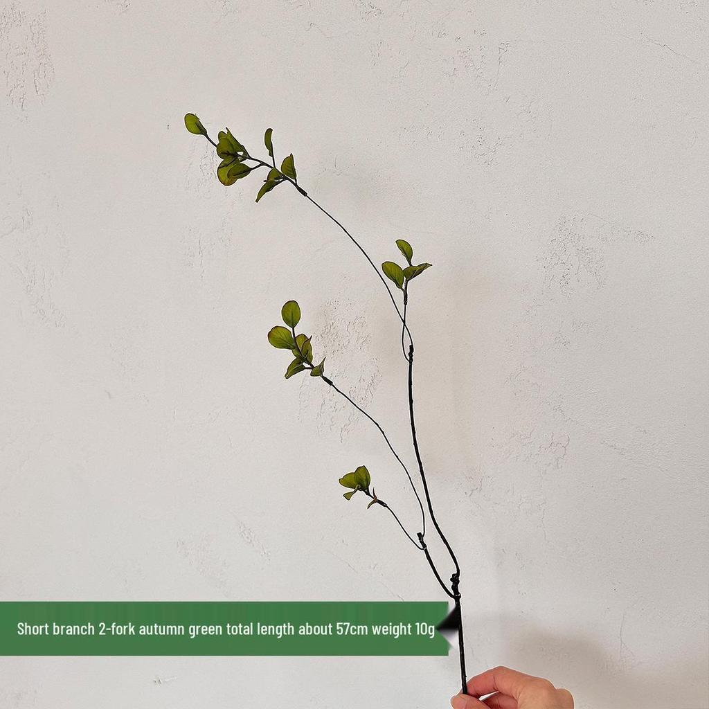 Chinese Style Autumn Branches for Home and Hotel Decor - Artificial Green Plant Ornaments for Flower Arrangements