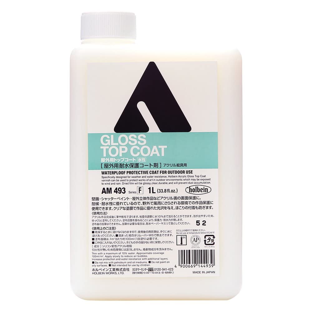 

Holbein Acrylic Medium AM493 1000 мл Верхнее покрытие для наружных работ 14493